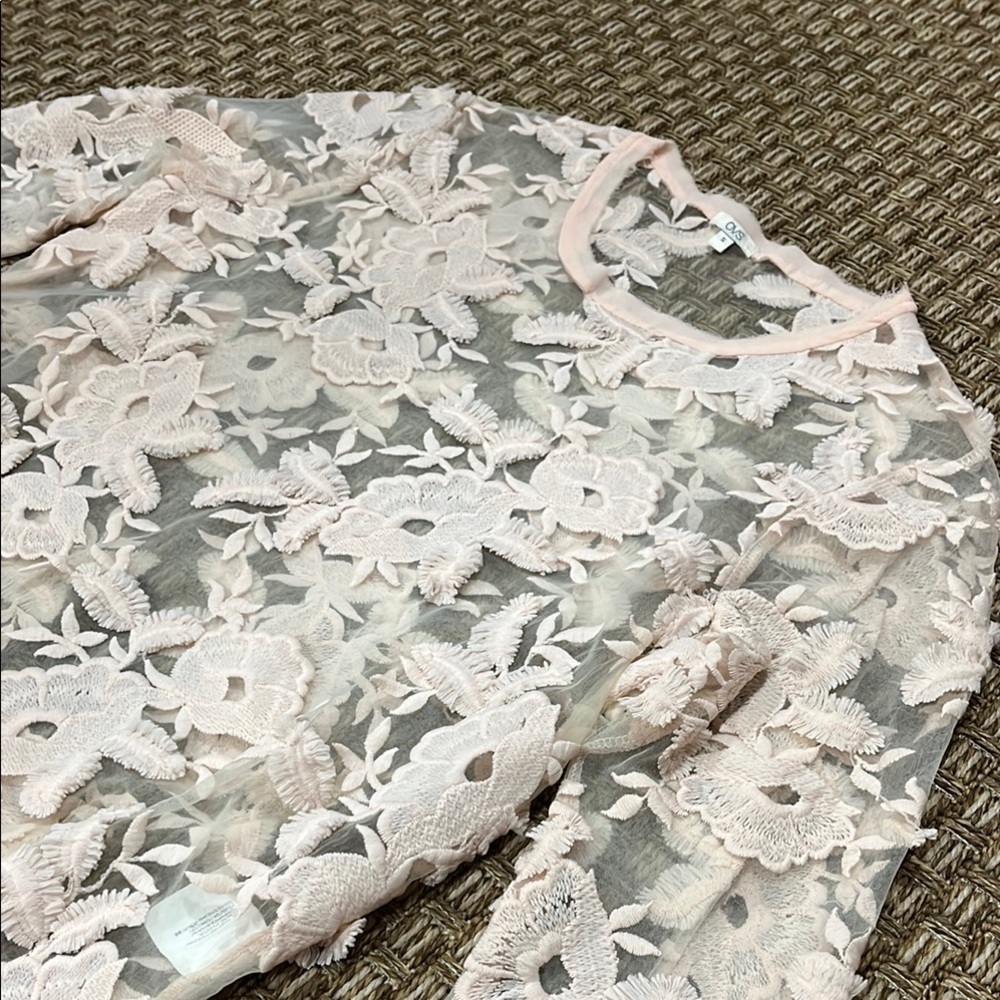 OVS peach pink elegant blouse, size S.